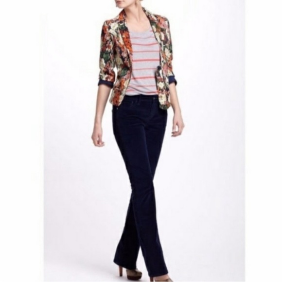 J. Crew Corduroy Favorite Fit pants black mid relaxed straight leg size 4S - Picture 1 of 7